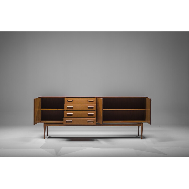 Danish vintage sideboard in teak by Gunnar Nielsen for Tibergaard, 1960s