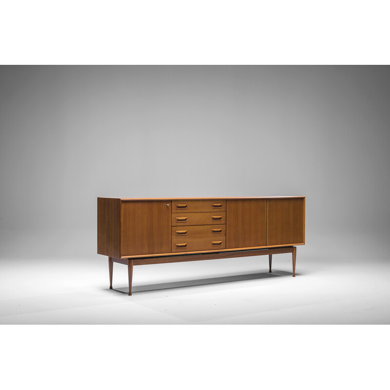 Danish vintage sideboard in teak by Gunnar Nielsen for Tibergaard, 1960s