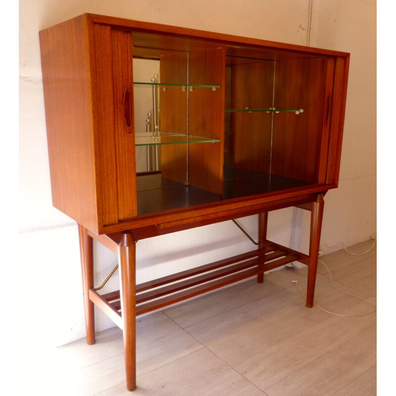 Vintage Scandinavian teak cocktail cabinet - 1950s