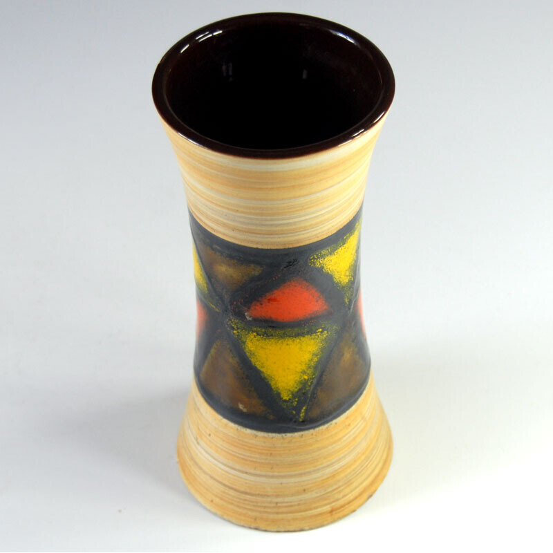 Vintage ceramic vase by Aldo Londi for Bitossi, 1960s