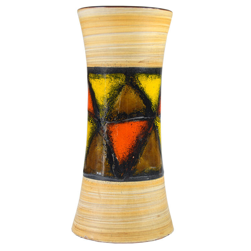 Vintage ceramic vase by Aldo Londi for Bitossi, 1960s