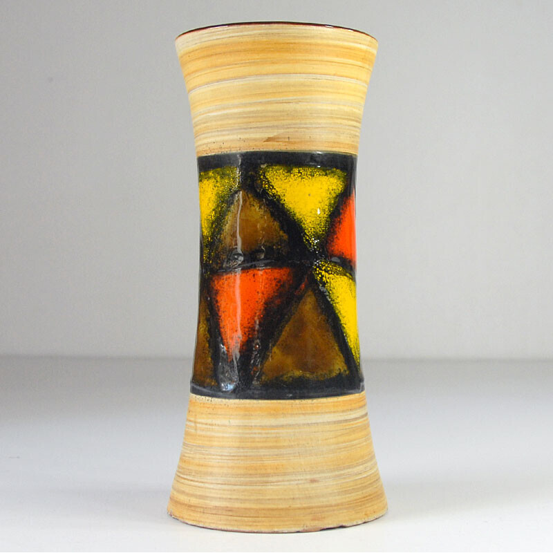 Vintage ceramic vase by Aldo Londi for Bitossi, 1960s