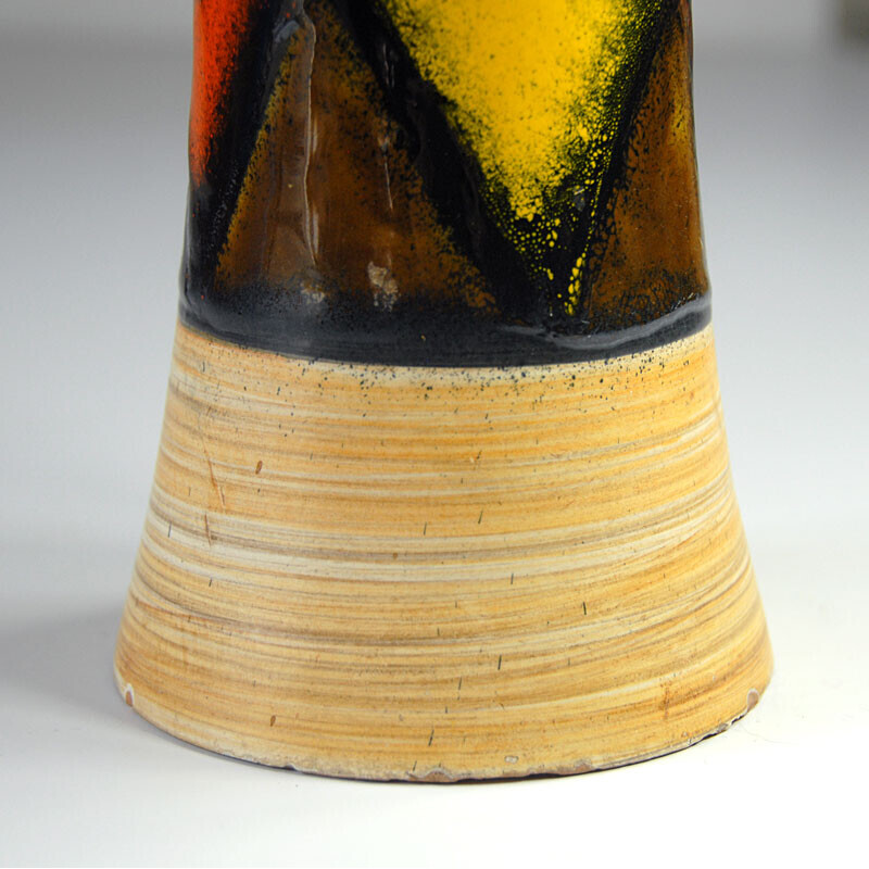 Vaso de cerâmica Vintage de Aldo Londi para Bitossi, anos 60