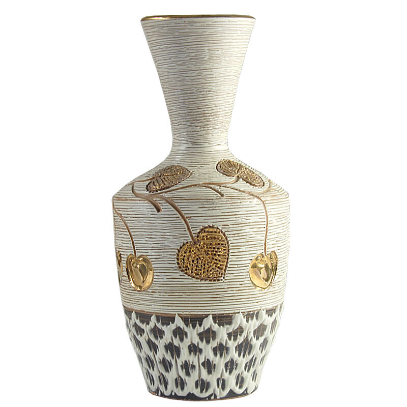 Italienische Sgraffito-Vase von Fratelli Fanciullacci, 1960er Jahre