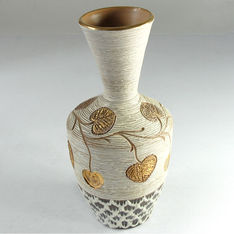 Italian vintage Sgraffito vase by Fratelli Fanciullacci, 1960s