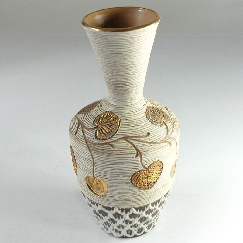 Italienische Sgraffito-Vase von Fratelli Fanciullacci, 1960er Jahre