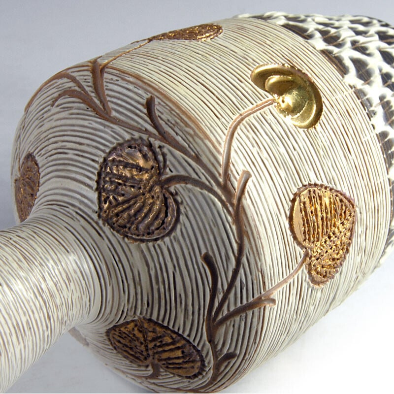 Italian vintage Sgraffito vase by Fratelli Fanciullacci, 1960s