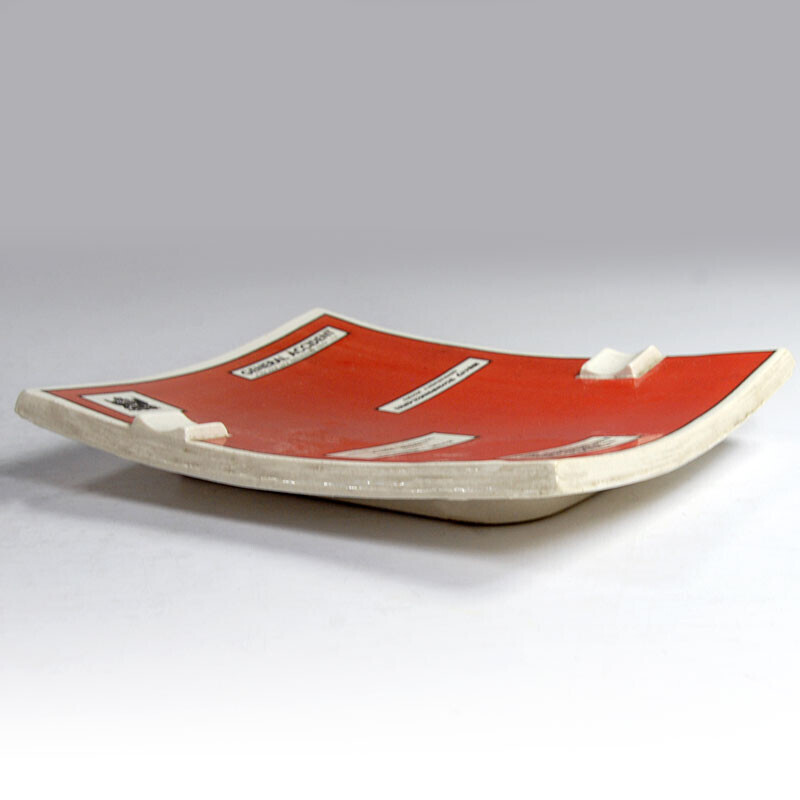 Vintage ashtray in ceramic from Guerin, Belgium 1930