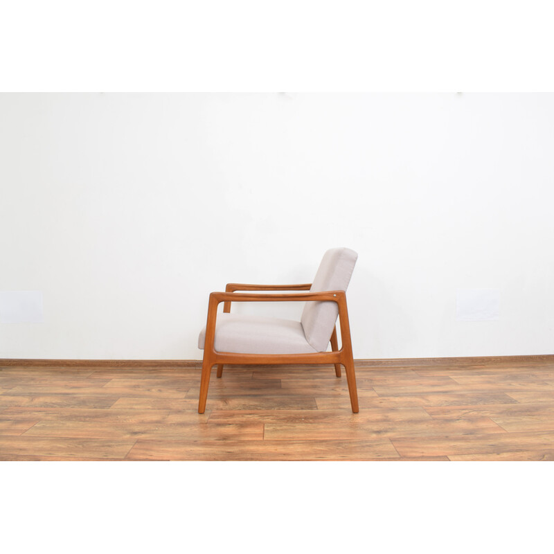Vintage solid teak armchair by Alf Svensson for Dux, Sweden 1960