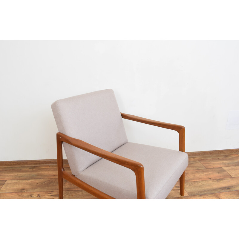 Vintage solid teak armchair by Alf Svensson for Dux, Sweden 1960