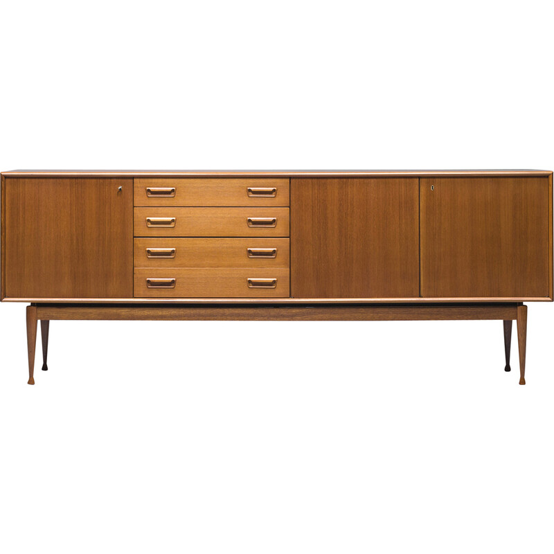 Danish vintage sideboard in teak by Gunnar Nielsen for Tibergaard, 1960s