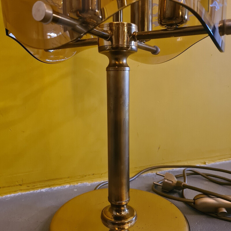 Lámpara de mesa italiana vintage de Luigi Colani para Sische