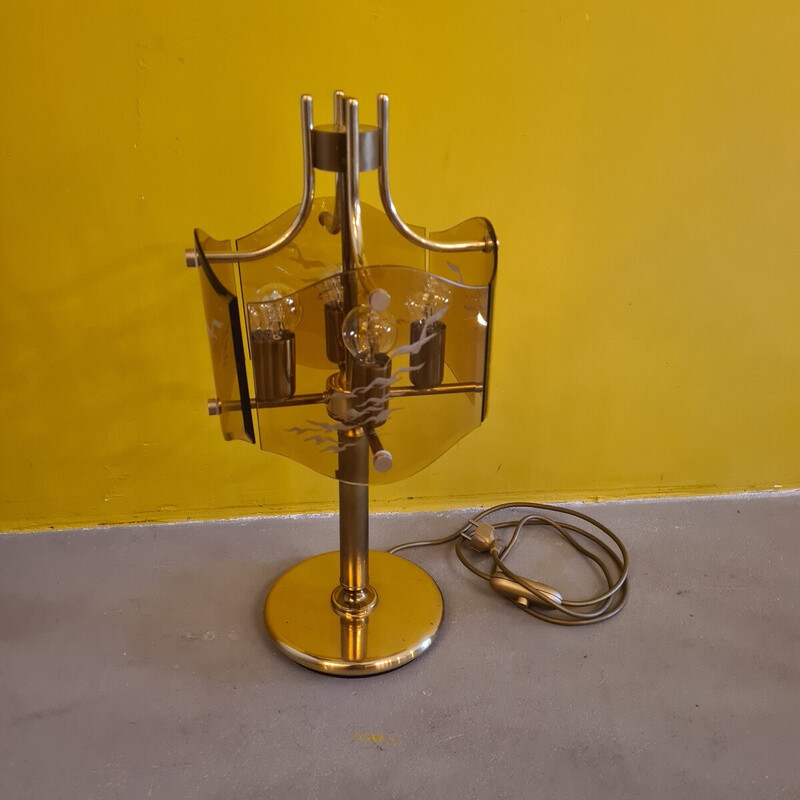 Italian vintage table lamp by Luigi Colani for Sische