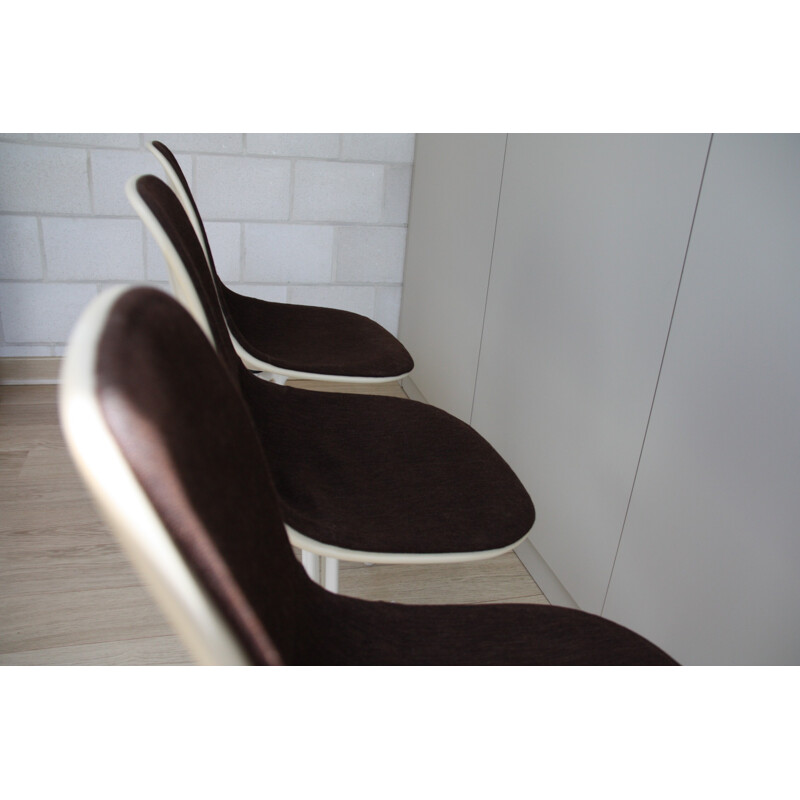 Lot de 3 chaises La Fonda par C. & R. Eames pour Herman Miller - 1960