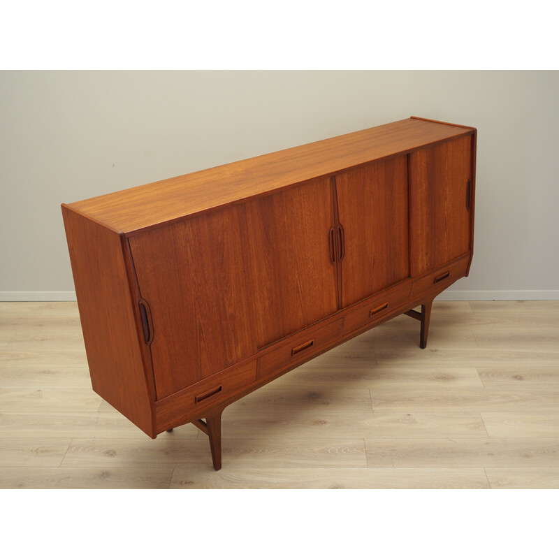 Vintage Danish teak highboard by Børge Seindal, 1960s