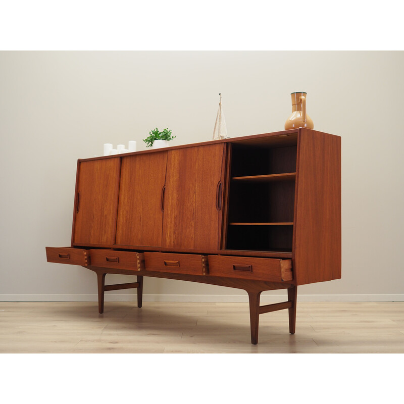 Vintage Danish teak highboard by Børge Seindal, 1960s