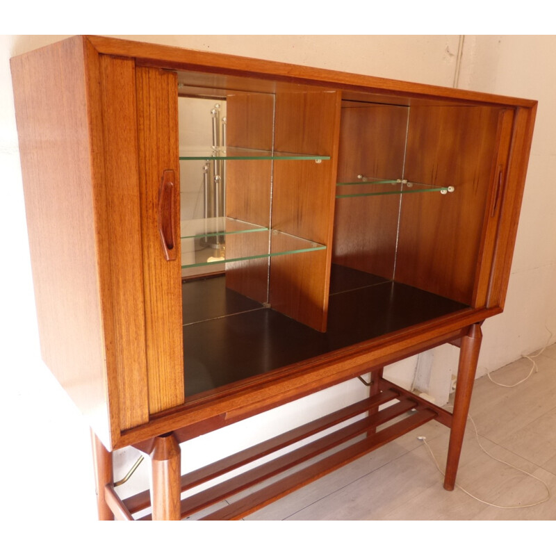 Vintage Scandinavian teak cocktail cabinet - 1950s