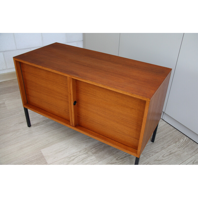 Low highboard in teak by Gunther Renkel, Twen series for Rego - 1960s