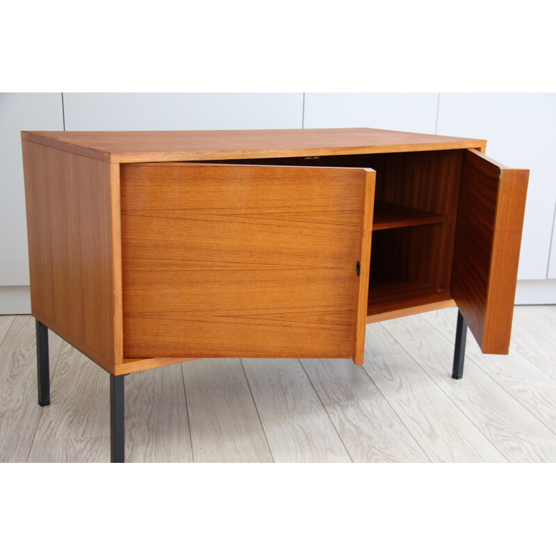 Low highboard in teak by Gunther Renkel, Twen series for Rego - 1960s