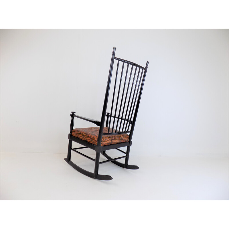 Vintage wooden frame rocking chair "Isabella" by Karl-Axel Adolfsson for Gemla, 1960