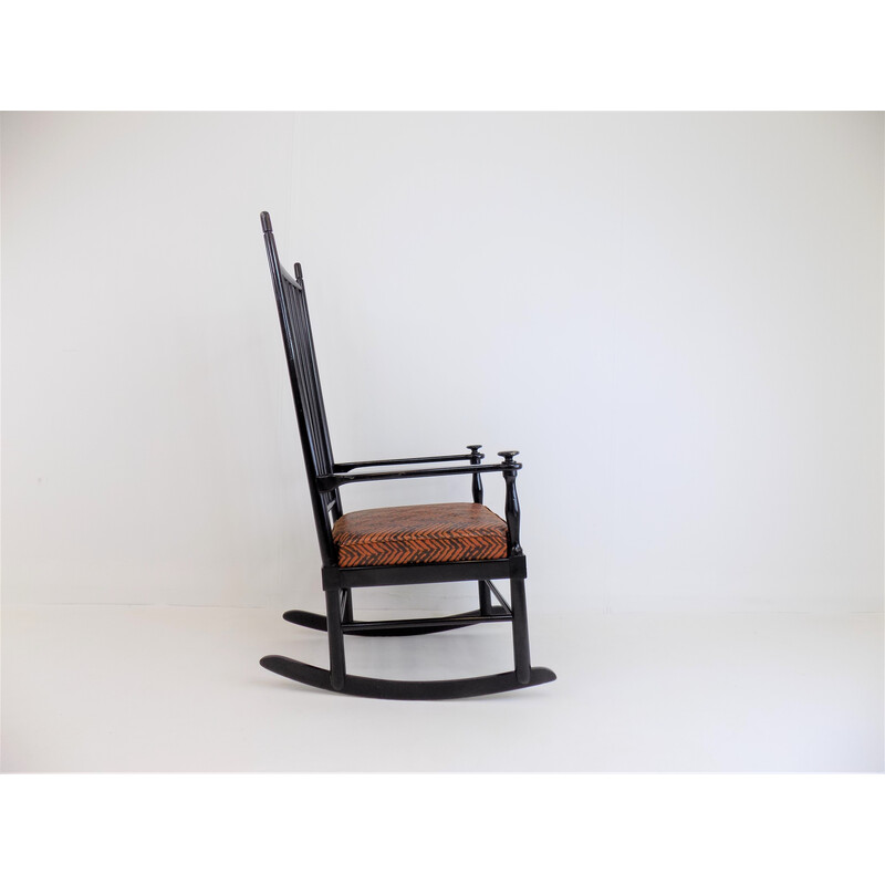 Vintage houten frame schommelstoel "Isabella" van Karl-Axel Adolfsson voor Gemla, 1960