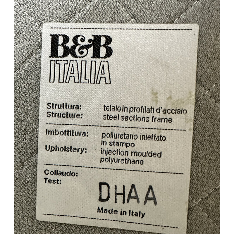 Vintage-Liege aus rotem Leder von Jeffrey Bernett für B und B, Italien 2000