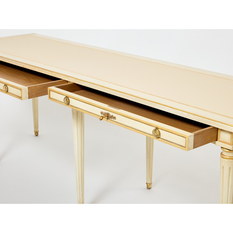 Vintage console in cream wood by Maison Jansen, 1950