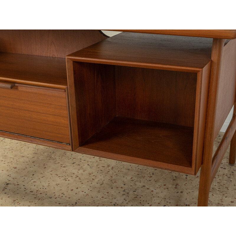 Vintage teakfineer bureau model Nr.75 van Omann Jun, Denemarken 1960