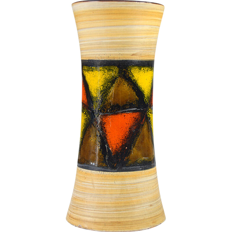 Vaso de cerâmica Vintage de Aldo Londi para Bitossi, anos 60