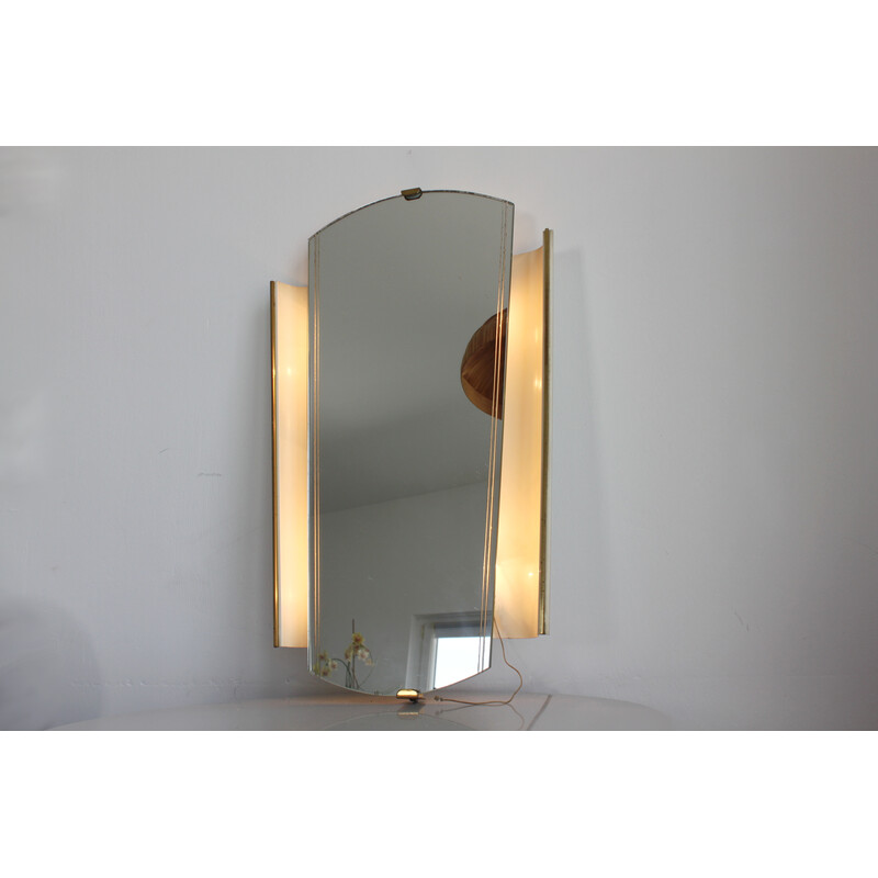 Miroir mural vintage par Ernst Igl pour Hillebrand Lightning, 1960