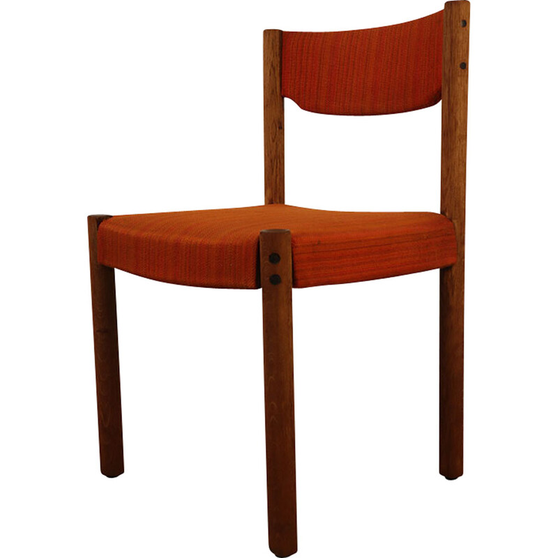 Chaise vintage en bois - tissu