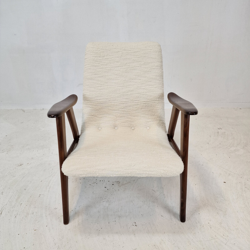 Vintage teak armchair by Louis Van Teeffelen for Wébé, Netherlands 1960