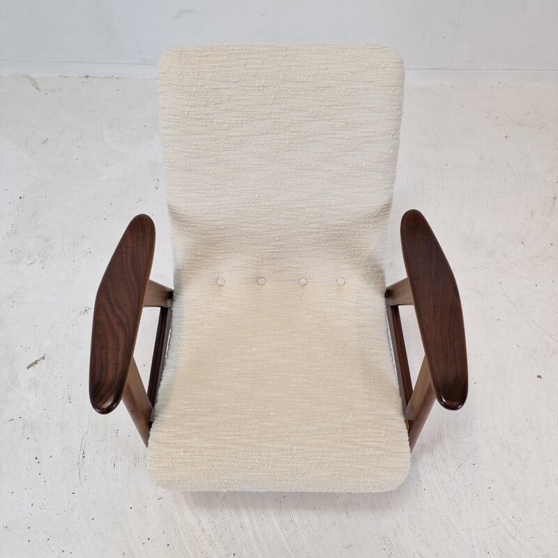 Vintage teak armchair by Louis Van Teeffelen for Wébé, Netherlands 1960