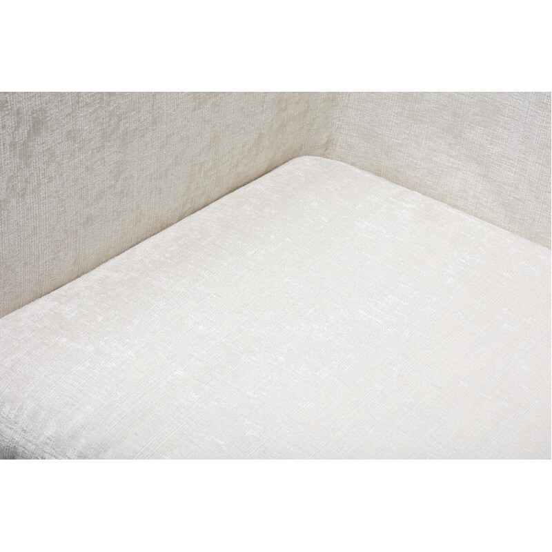 Elfenbeinfarbener Sessel aus weißem Samt von Antonio Citterio für Maxalto, 2002