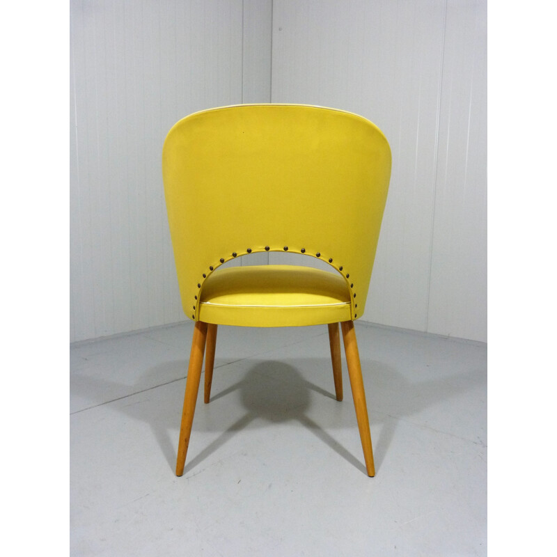 Yellow dining chair  - 1950s