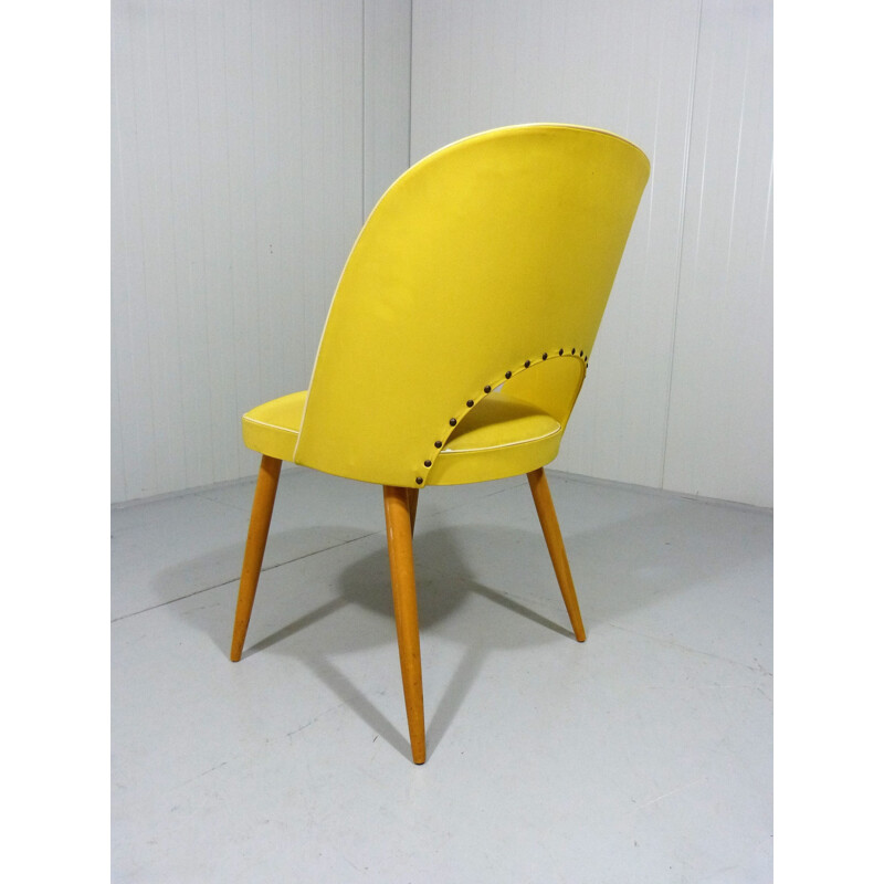 Yellow dining chair  - 1950s