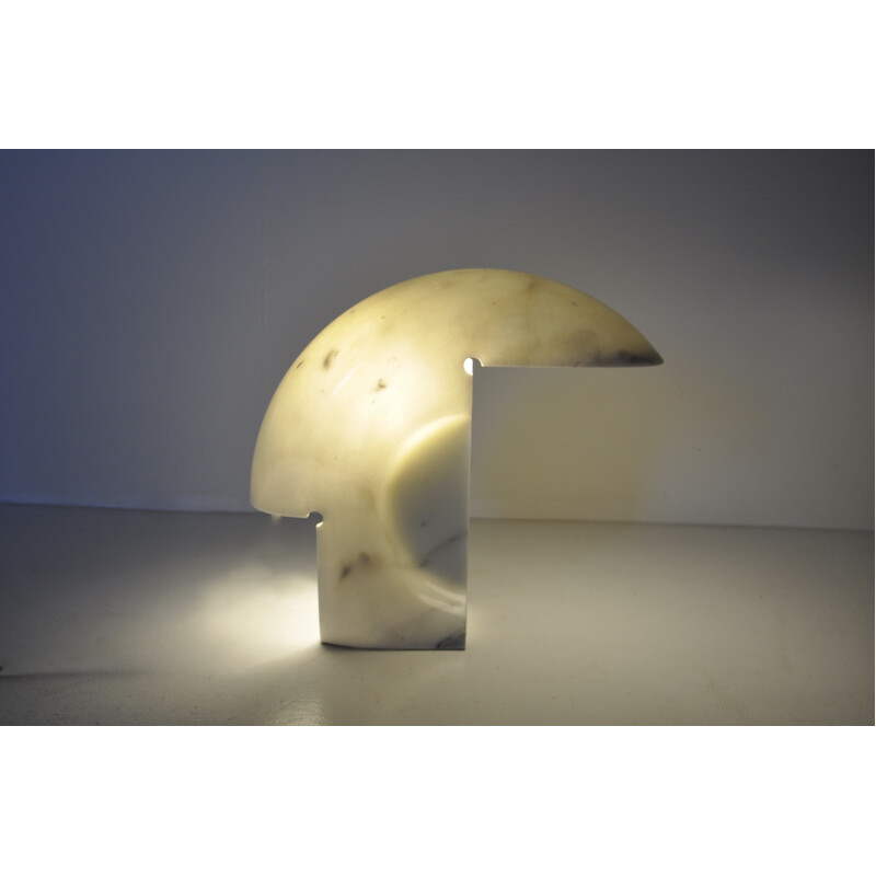 Lampe de table vintage Biagio en marbre par Afra et Tobia Scarpa pour Flos, 1968