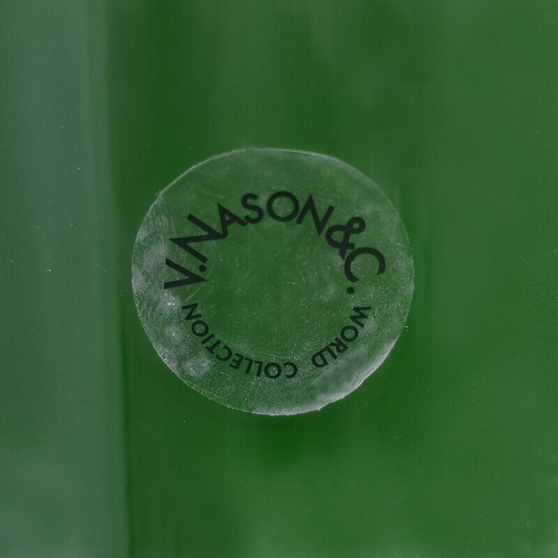 Par de vasos verdes vintage em vidro Murano por Carlo Nason, Itália 1970