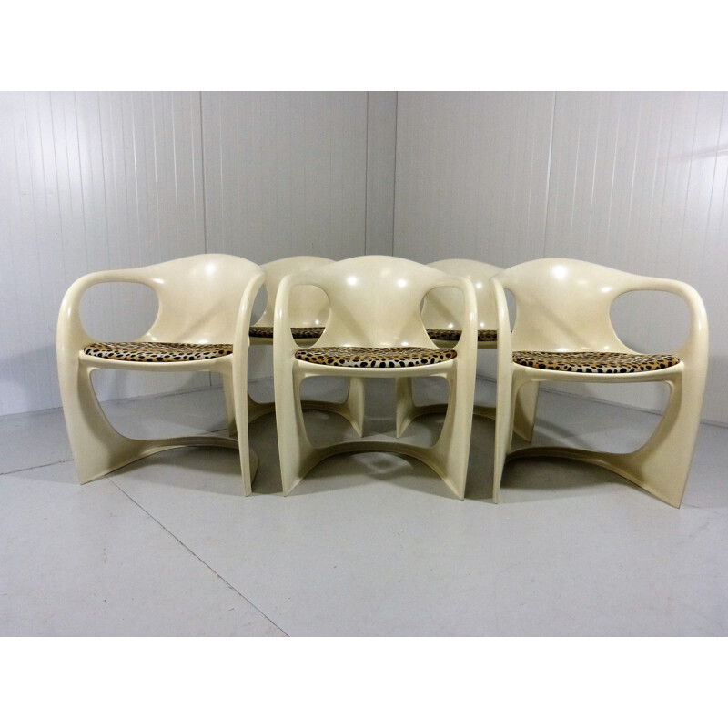 Set of 5 Casala Dining Chairs by Alexander Begge - 1970s