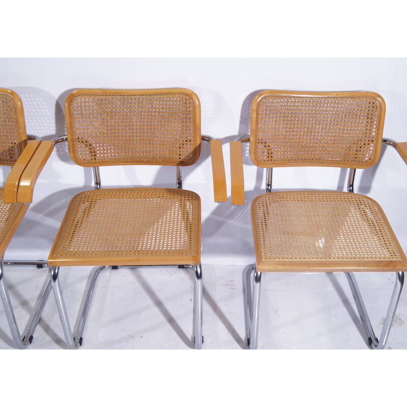 Lote de 6 sillas vintage "Cesca" B64 de Marcel Breuer