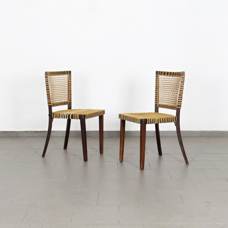 Vintage dining chairs by Jan Vaněk for Krásná jizba