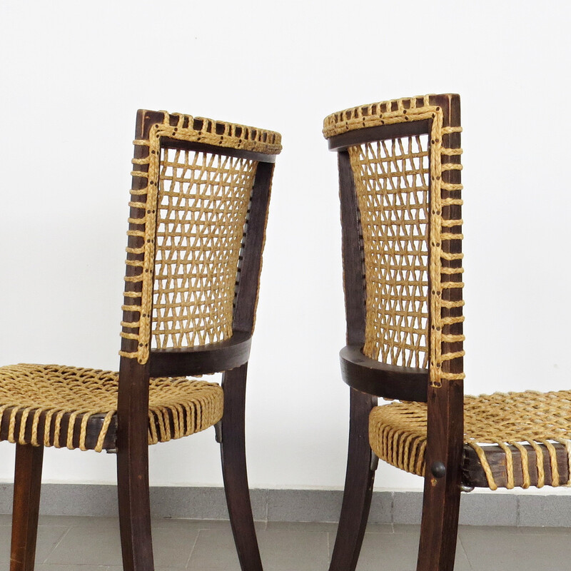 Vintage dining chairs by Jan Vaněk for Krásná jizba