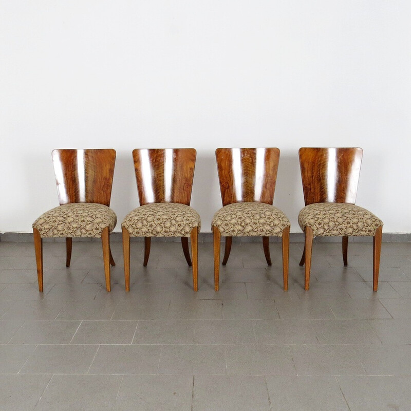 Ensemble de 4 chaises vintage par Jindřich Halabala pour Up Zavody