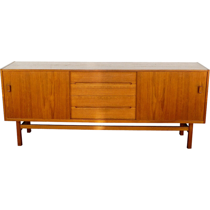 Schiebetür-Credenza aus Teakholz von Nils Johnsson für Troeds, Schweden 1960