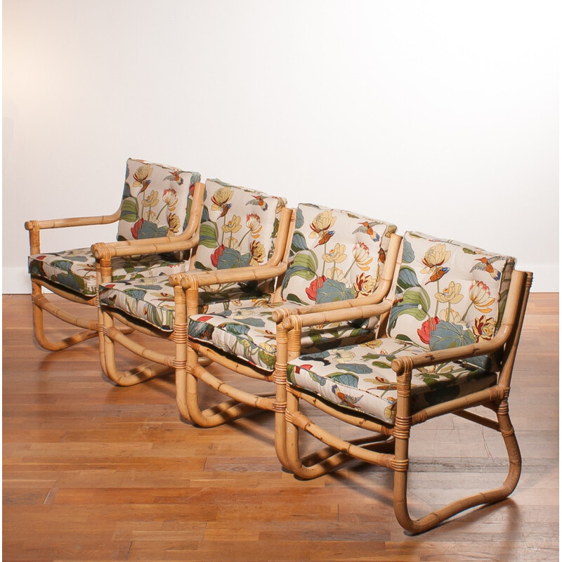 Beautiful bamboo garden set - 1960s