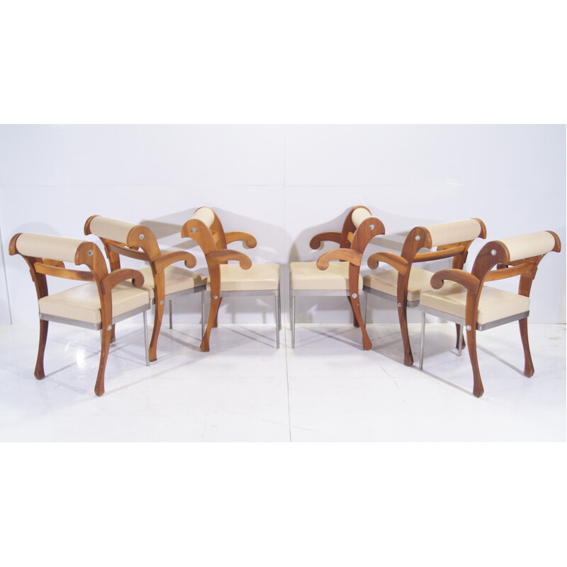 Set of 18 vintage 'Job' chairs by Heinz Julen, 1990s