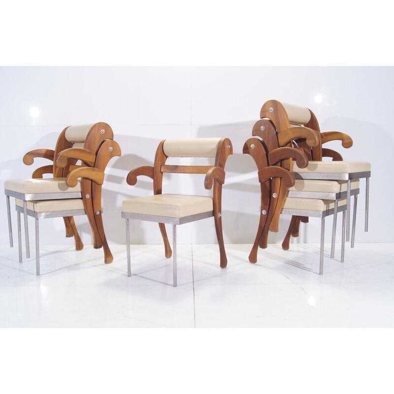 Set di 18 sedie vintage 'Job' di Heinz Julen, anni '90