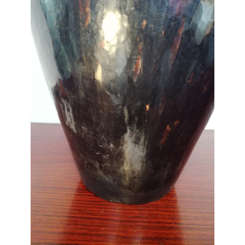 Eiförmige Vintage-Vase von Hervé Wahlen, 1980