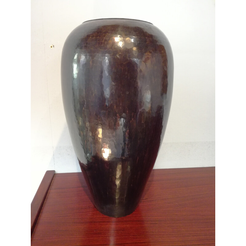 Vintage ovoid vase by Hervé Wahlen, 1980