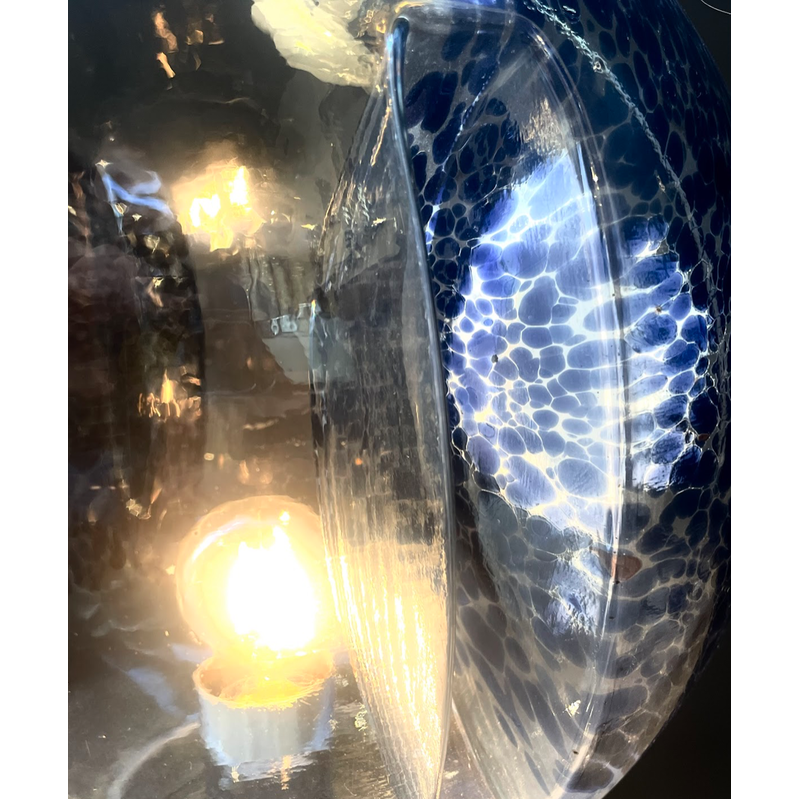 Lampe vintage en verre de Murano par Toni Zuccheri, Italie 1970